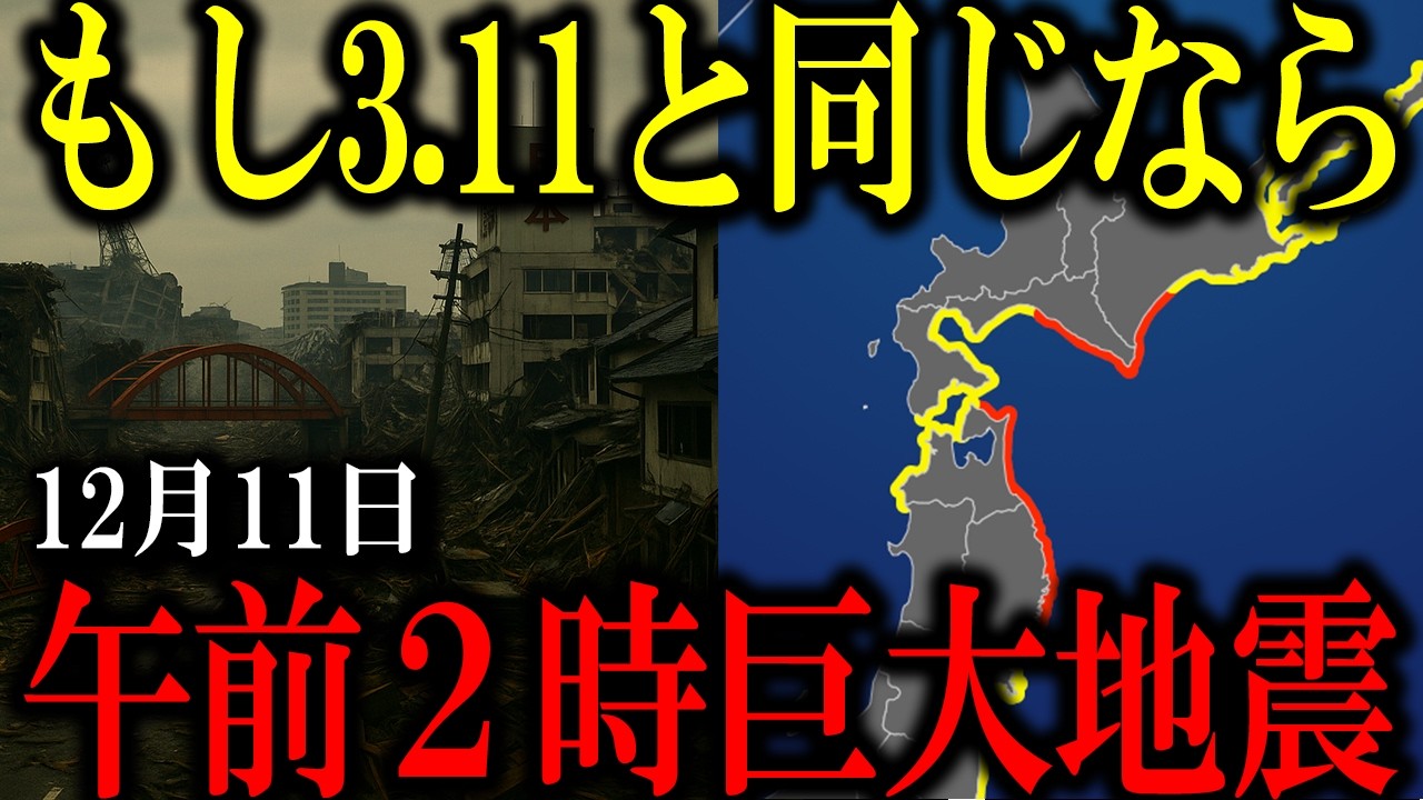 【緊急事態】3/9M7.3→3.11と全く同じ。青森の地震が前兆の場合、最悪のシナリオが...