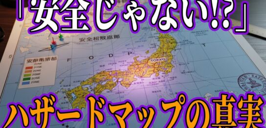 YouTube動画「ハザードマップは防災目的ではない!?災害をAIがシミュレーションしたらヤバいことになった!?【都市伝説 自然災害 ミステリー】 1」のサムネイル画像